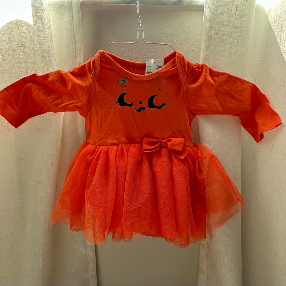 The Children's Place Orange Pumpkin Tutu Costume